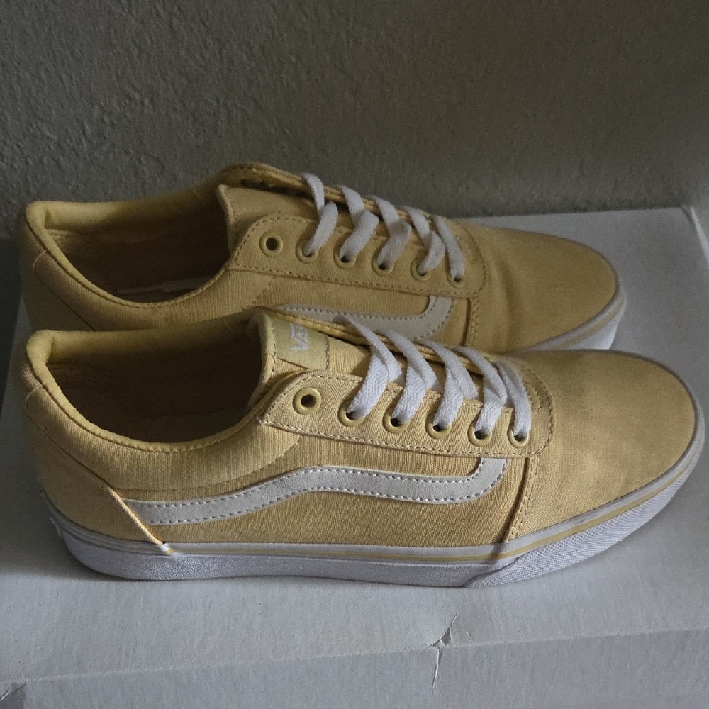 Vans Lemon Canvas Sneakers with White Trim